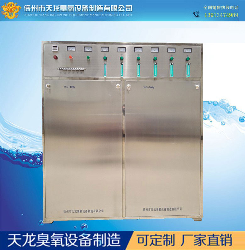 大型臭氧發(fā)生器內(nèi)置制氧機(jī)水泵WS200g臭氧水消毒機(jī)高濃度臭氧設(shè)備